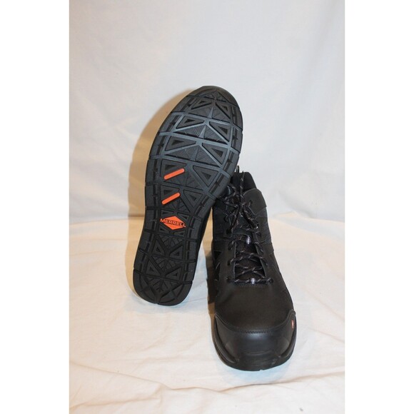 MERRELL WORK Men\'s Fullbench Speed Mid Carbon Fiber Toe Work Boot BLACK 15 $160 main image 2